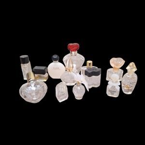 Designer Vintage EMPTY Mini Perfume Bottle Lot
